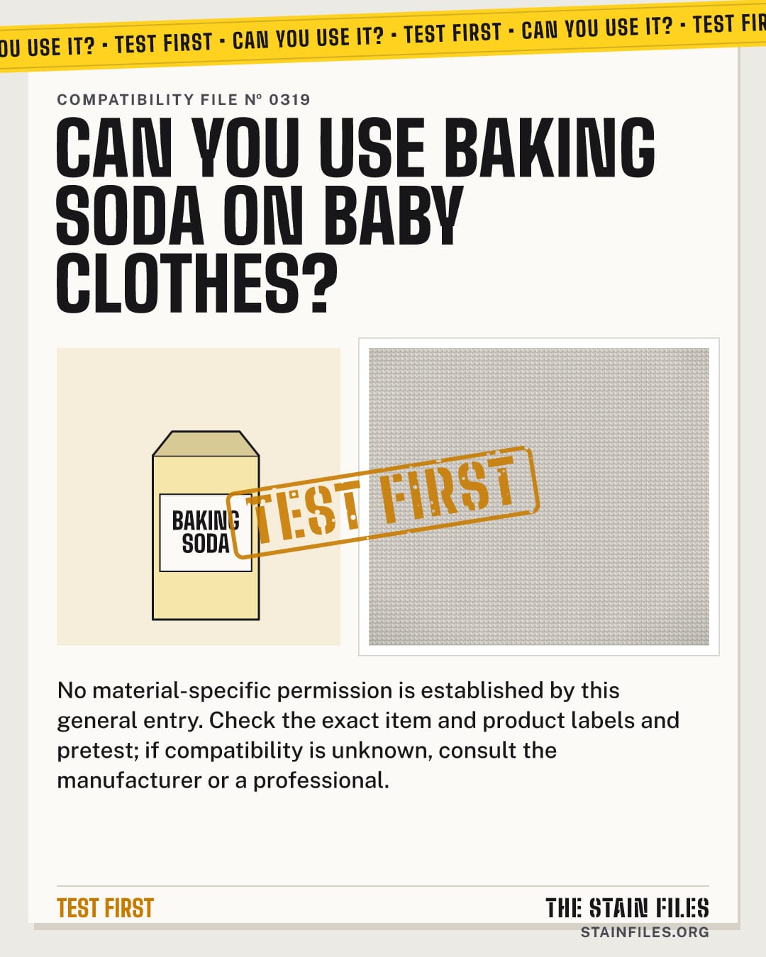 Can you use baking soda on baby clothes? Verdict: Test first