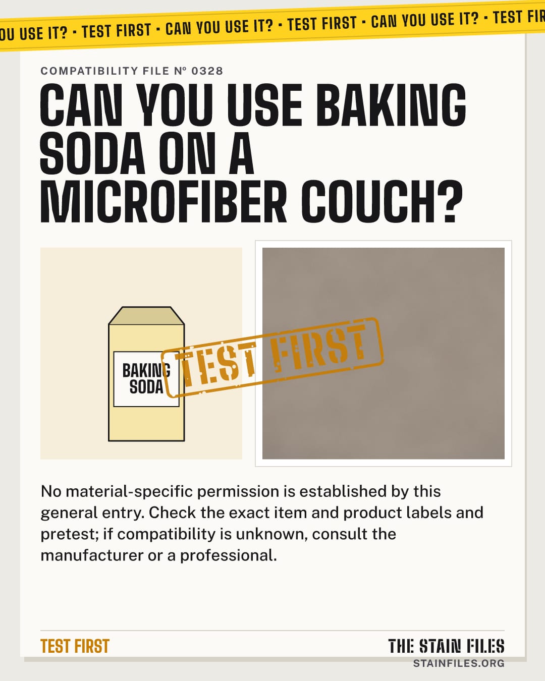 Can you use baking soda on a microfiber couch? Verdict: Test first