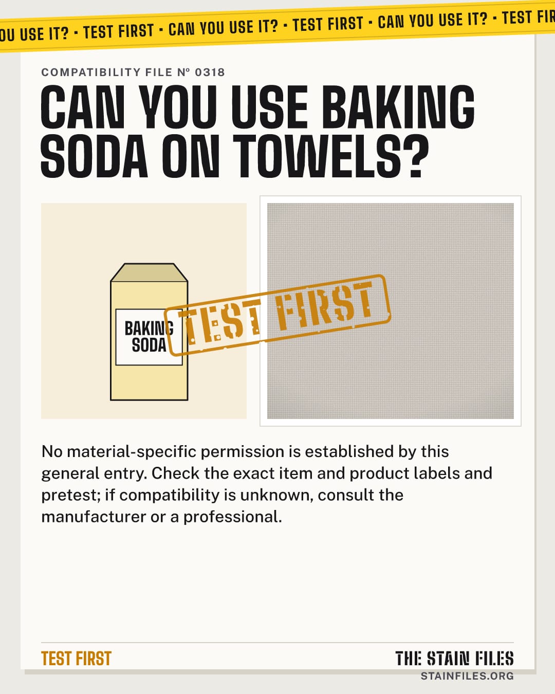 Can you use baking soda on towels? Verdict: Test first