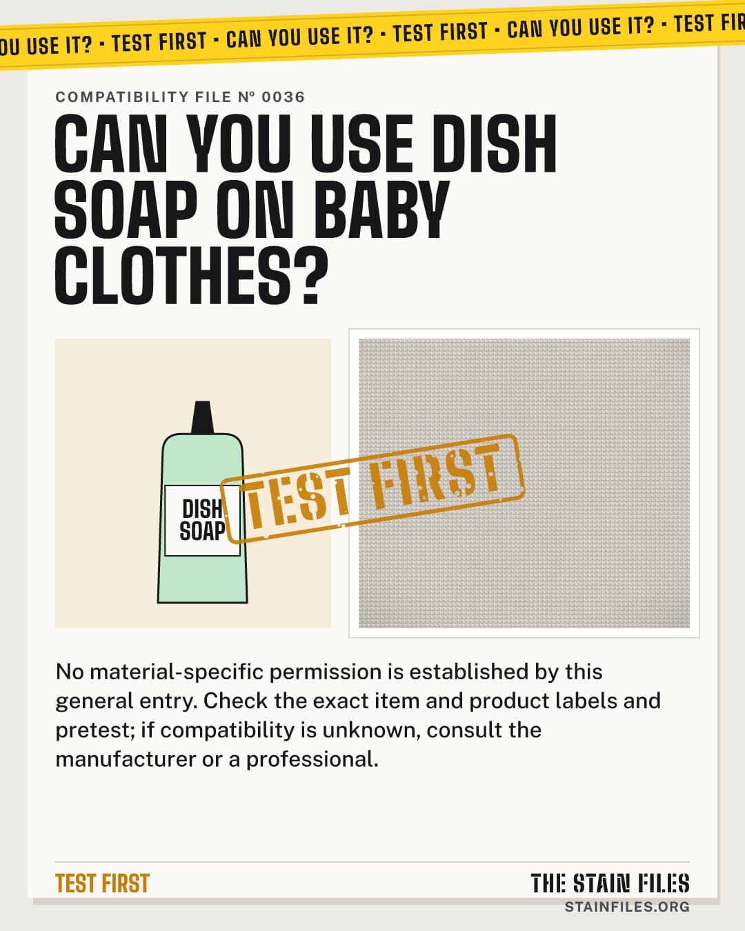 Can you use dish soap on baby clothes? Verdict: Test first