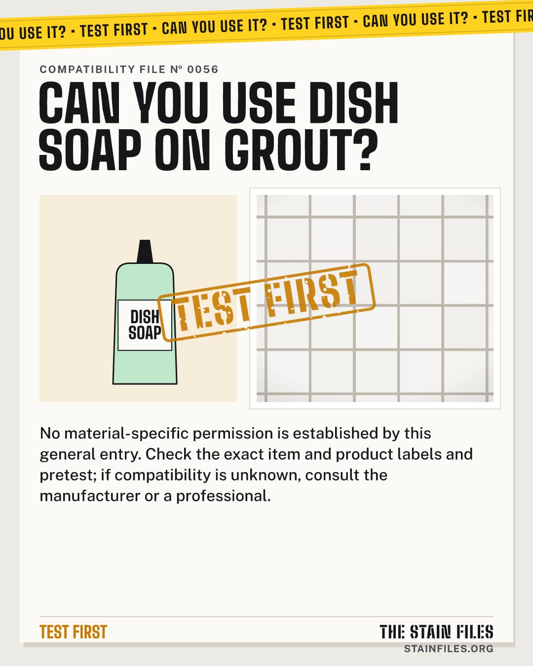 Can you use dish soap on grout? Verdict: Test first