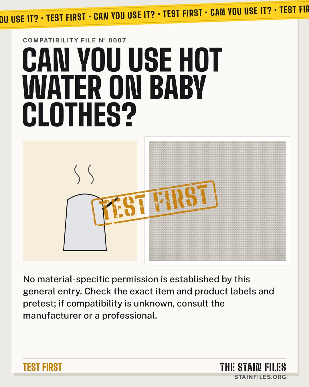 Can you use hot water on baby clothes? Verdict: Test first