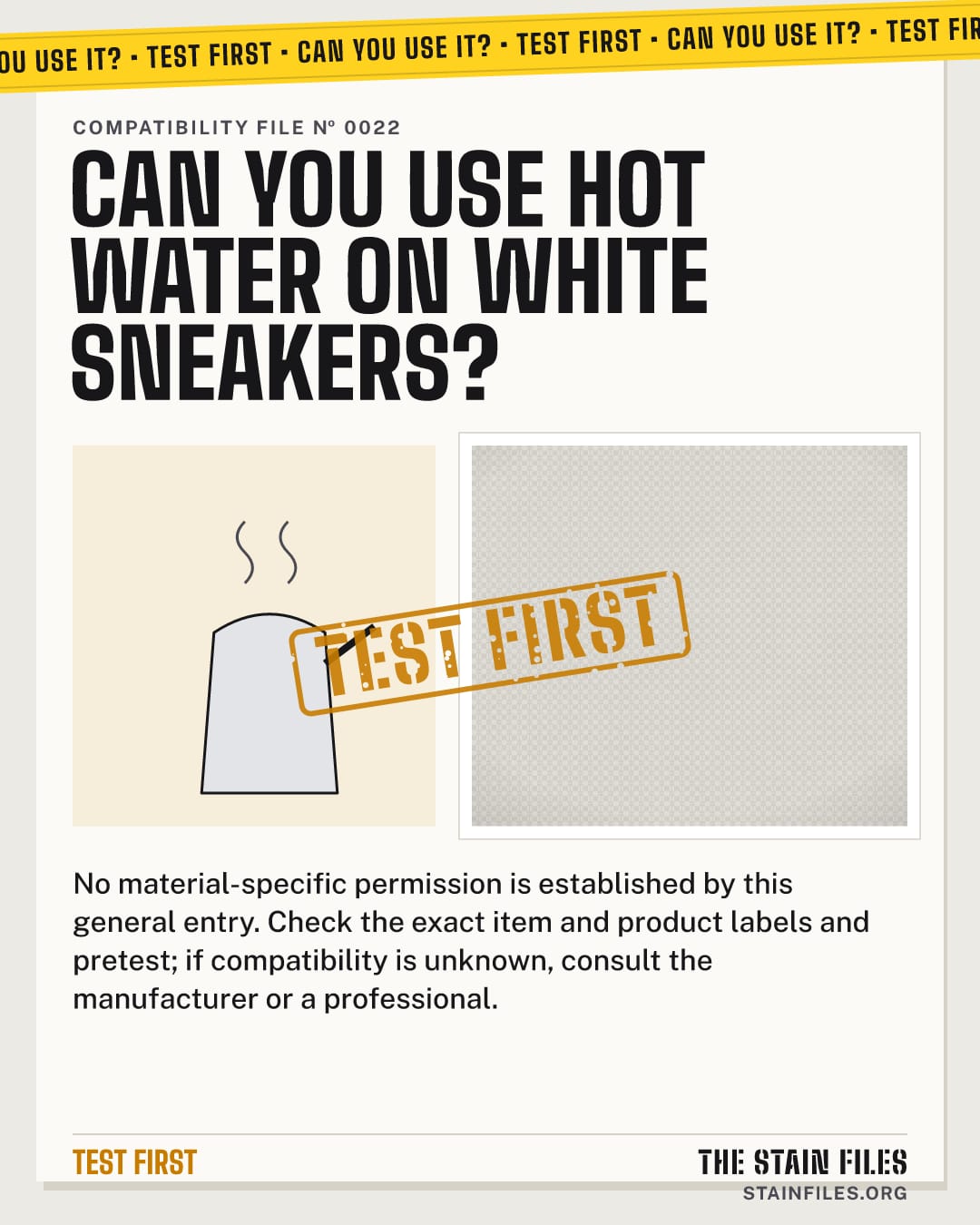 Can you use hot water on white sneakers? Verdict: Test first