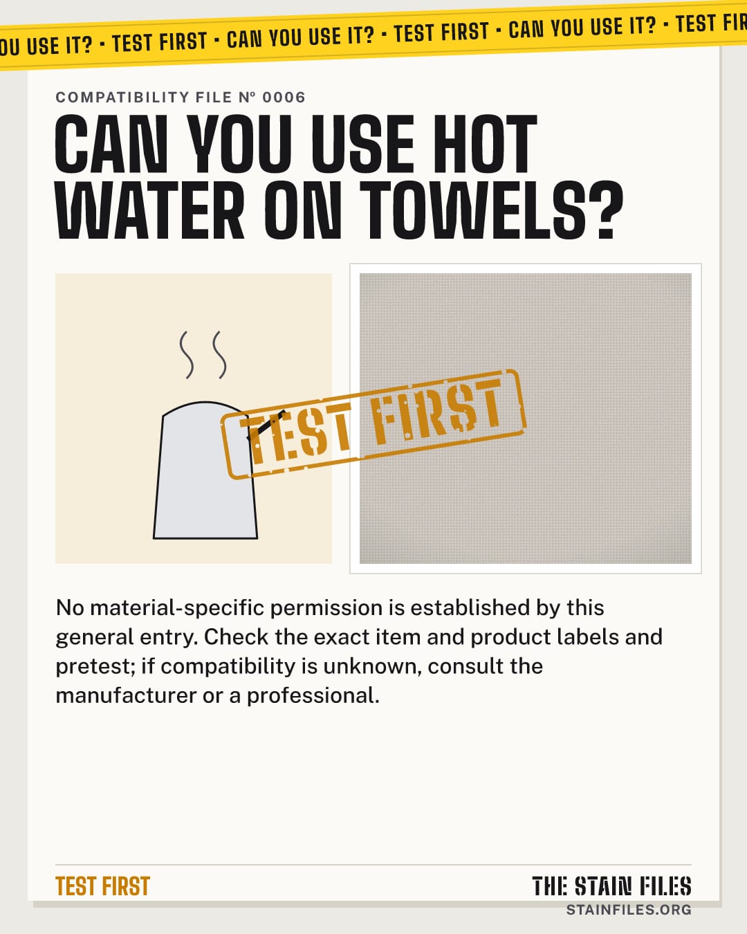 Can you use hot water on towels? Verdict: Test first