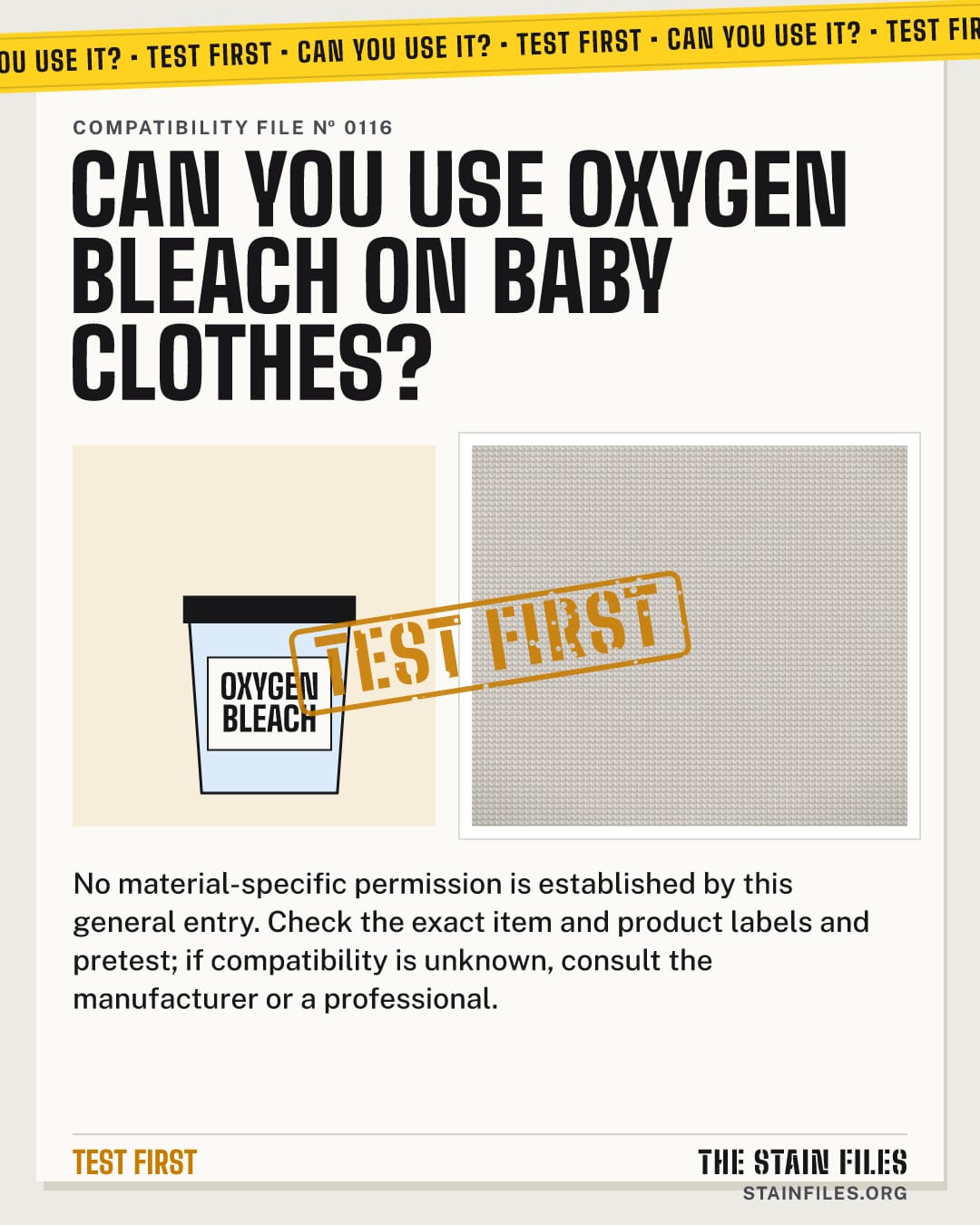 Can you use oxygen bleach on baby clothes? Verdict: Test first